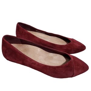 Vionic maroon Caballo suede flats 8